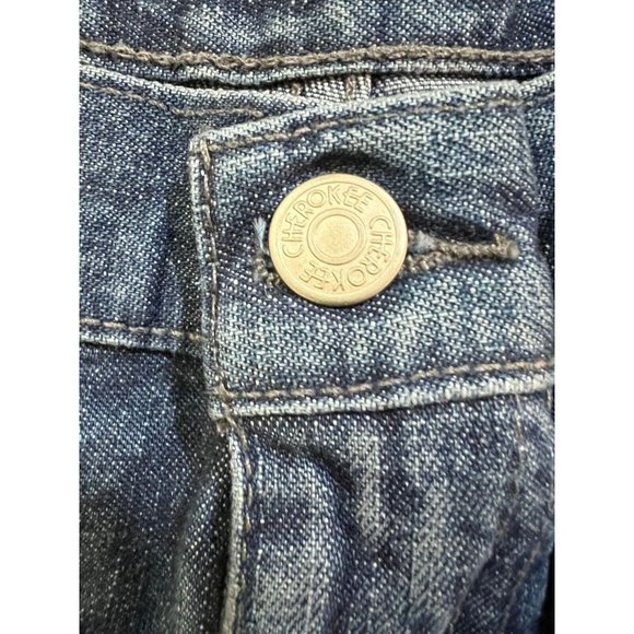 Cherokee Shorts Mens 46 Blue Denim Zip Pocketed Belted Button Men. - Picture 2 of 10